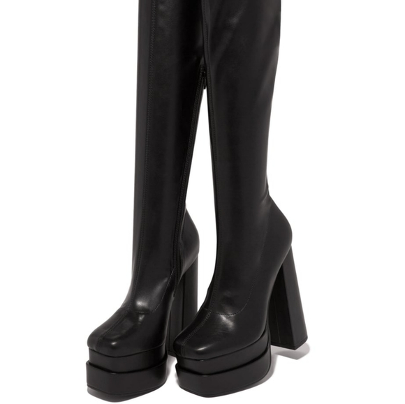 𝙇𝙖𝙨𝙩 8.5, 9 & 10🖤🎥HIGH STANDARDS OVER THE KNEE BOOT - BLACK - Picture 14 of 15
